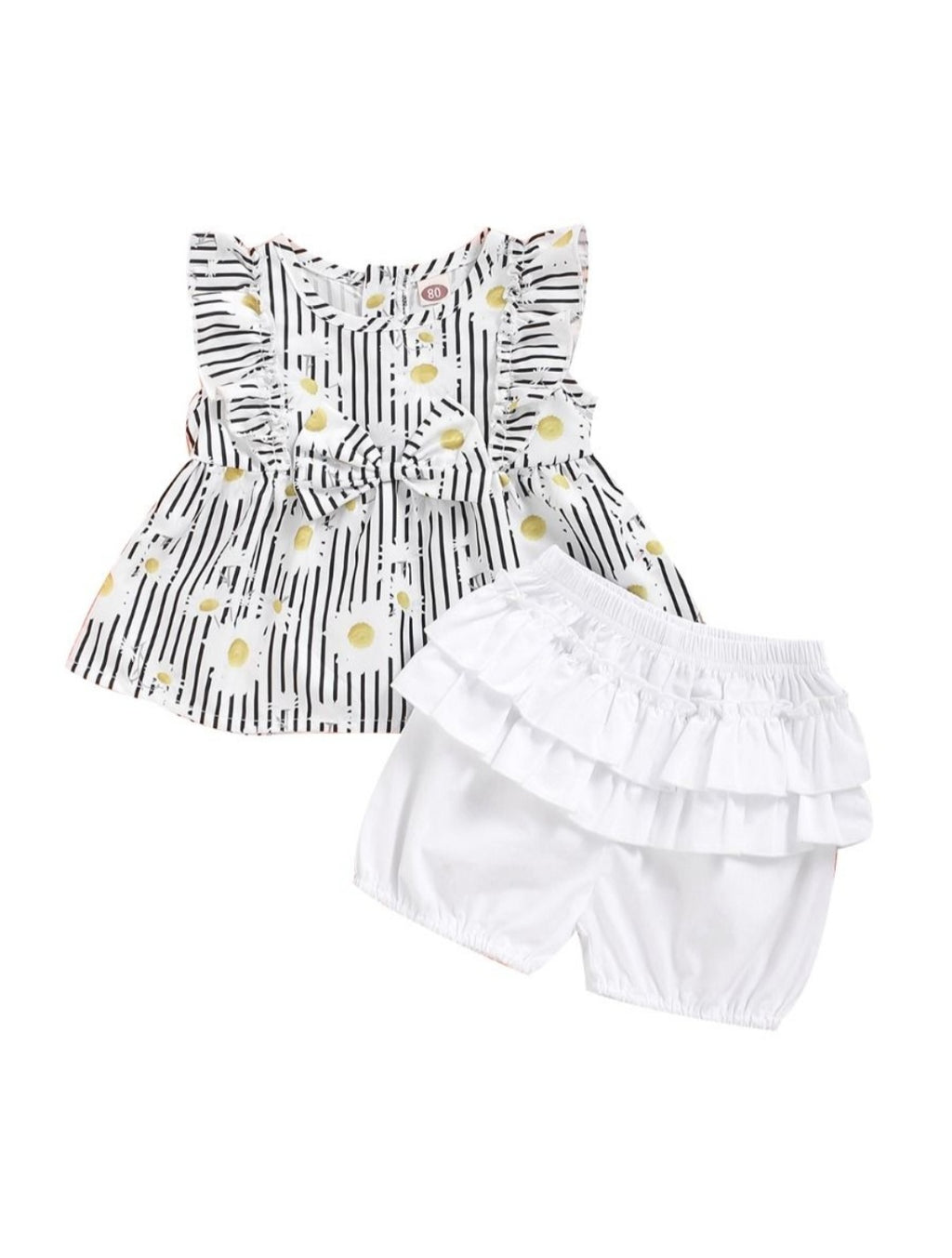 Daisy print top &  shorts set