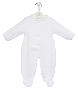 White unisex ‘Bunny’ knitted onesie