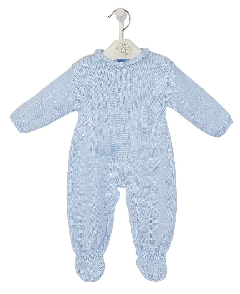 Blue ‘Bunny’ knitted onesie