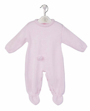 Pink ‘Bunny’ knitted onesie